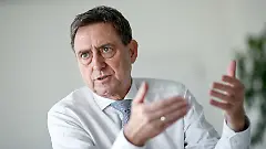Oliver Blatt, head of the Spitzenverband der gesetzlichen Krankenversicherungen, speaks during a dpa interview