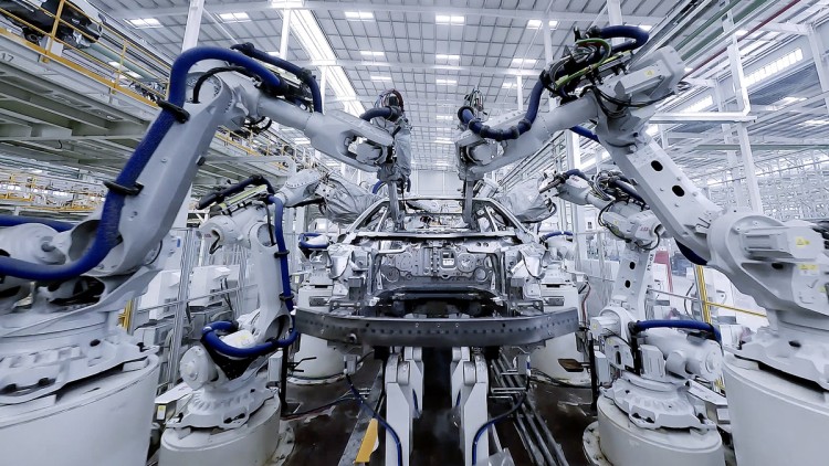 BYD car production facility in Shenzhen, China