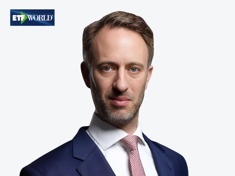 DWS ETF branding featuring modern financial design