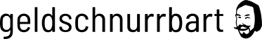 Geldschnurrbart.de logo representing frugal habits