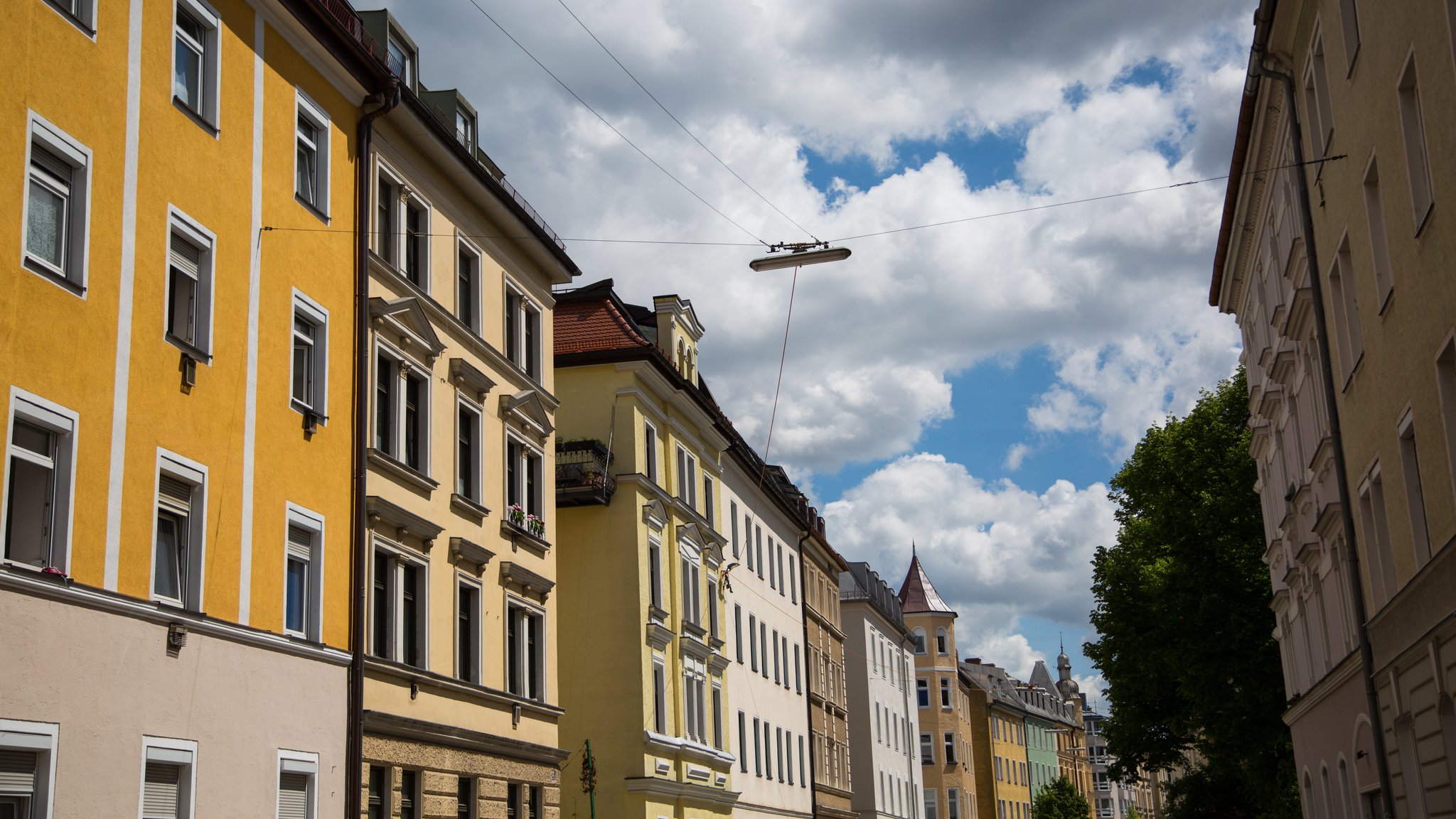 Houses in Munich street