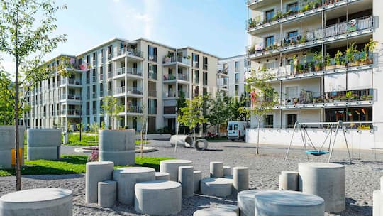 Hunziker Areal cooperative housing in Zurich representing alternative ownership model between renting and owning